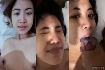 Muncrat di mulut pacar cantik