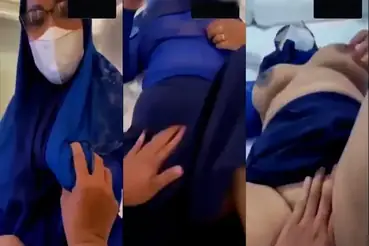 Okta Hijab Grepe Toket Lanjut Entot Brutal Memek Basah